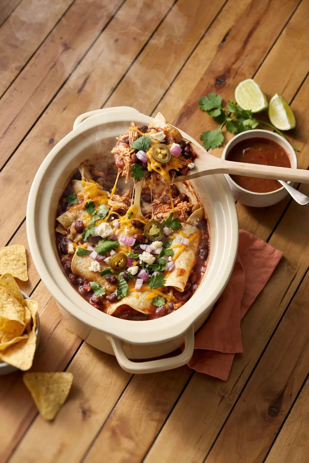 Easy Chicken Enchilada Casserole