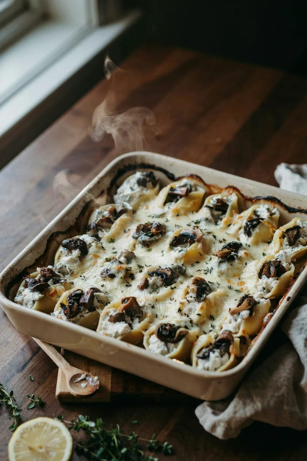Truffle Mushroom Stuffed Shells