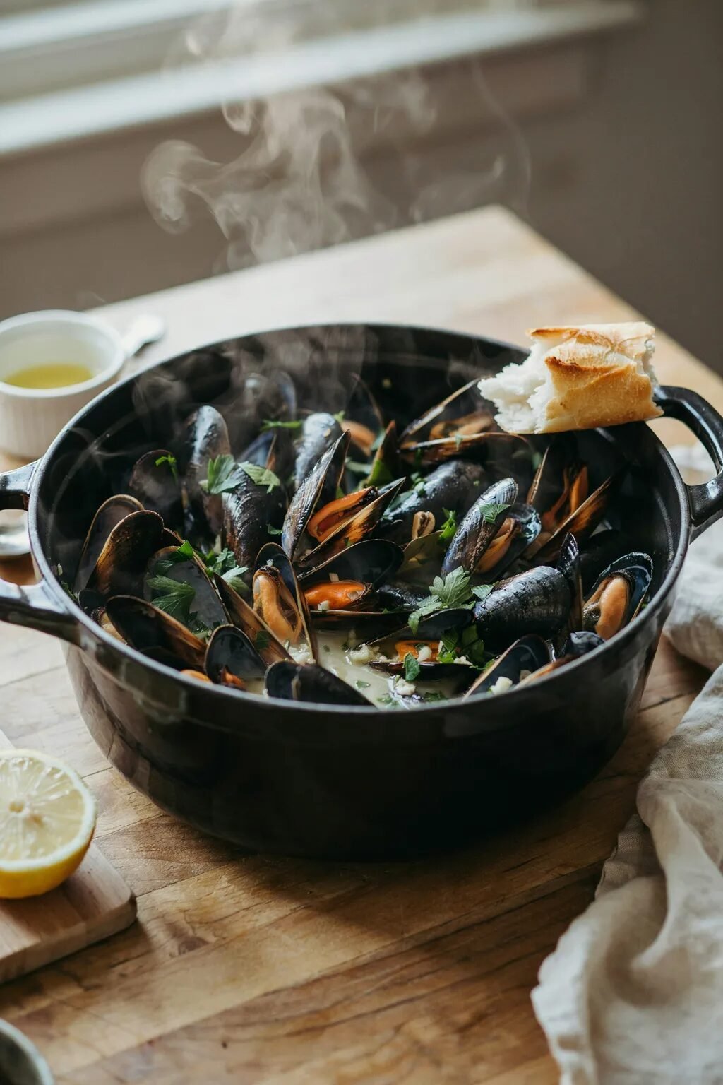 White Wine Mussels