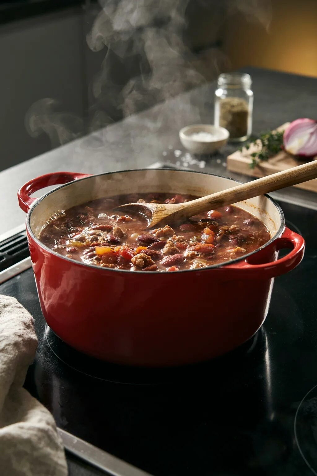 Batch Cooked Turkey Chili