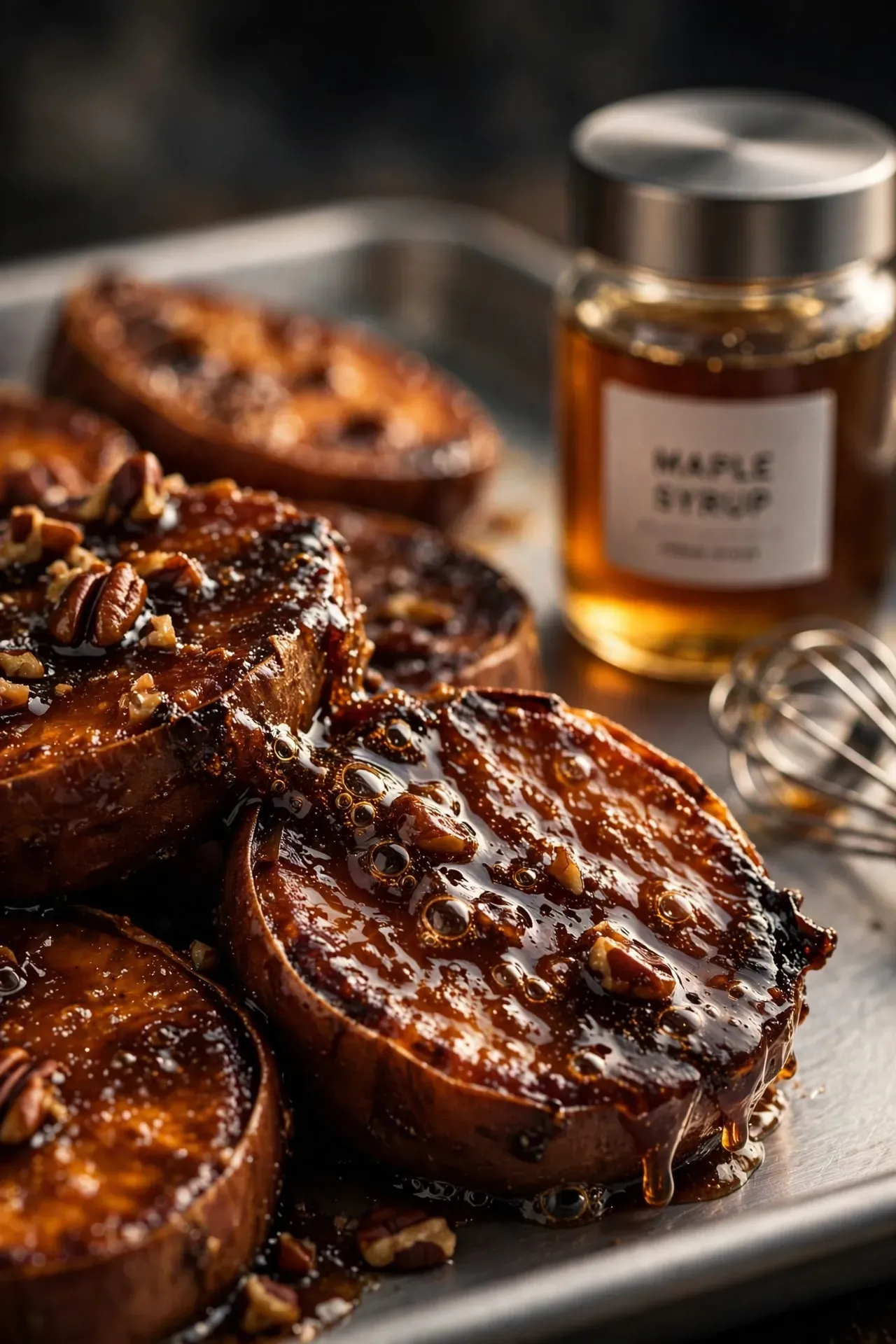 Sticky Toffee Sweet Potatoes