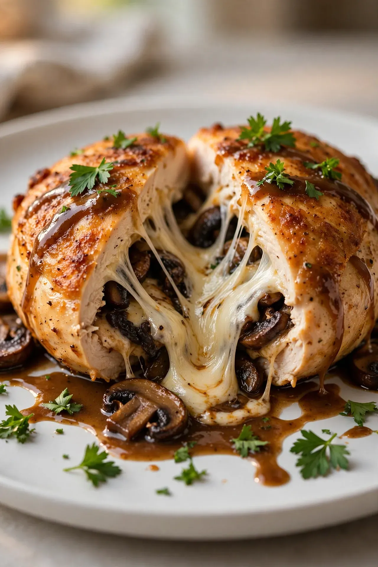 Stuffed Chicken Marsala