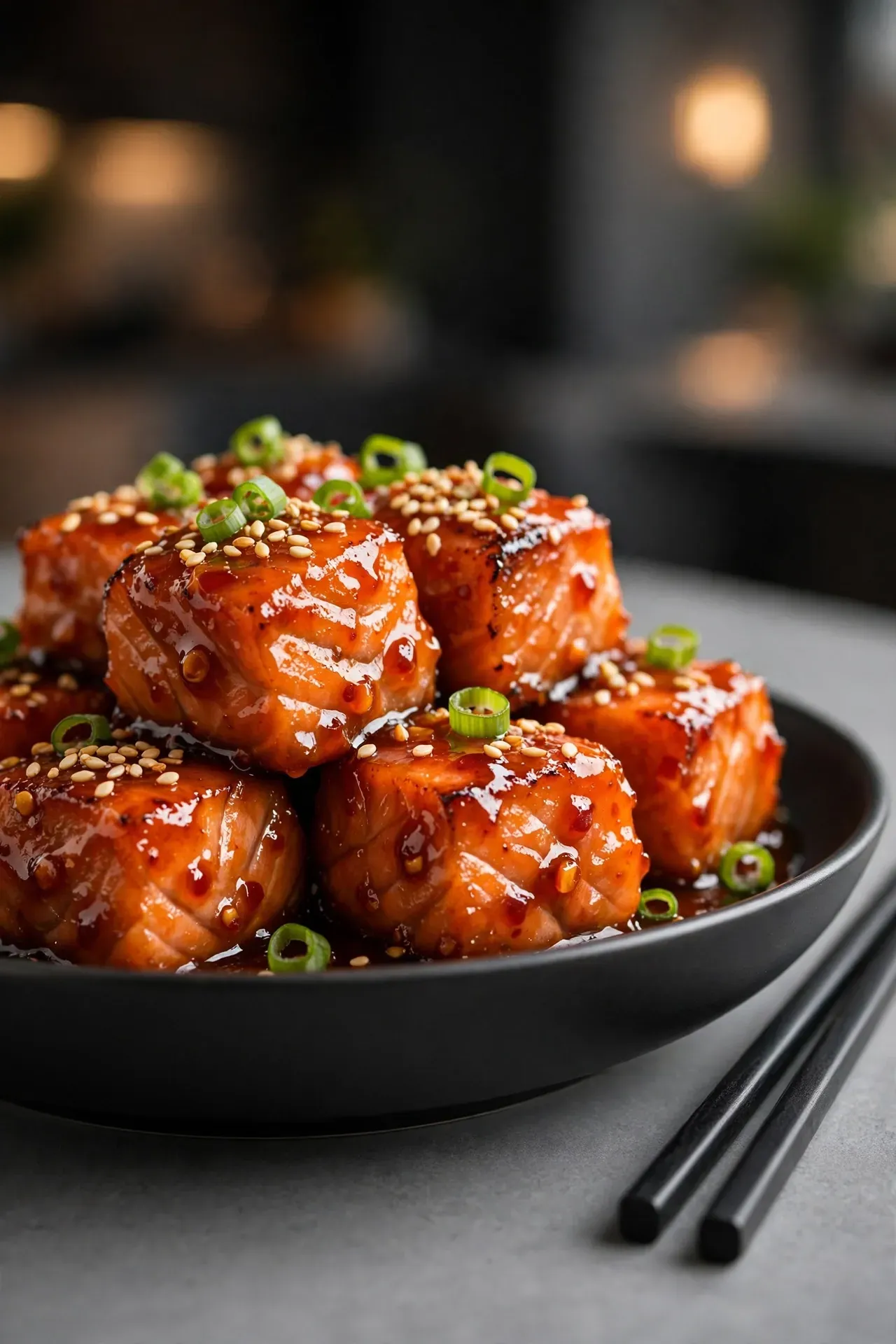 Sweet Chili Salmon Bites
