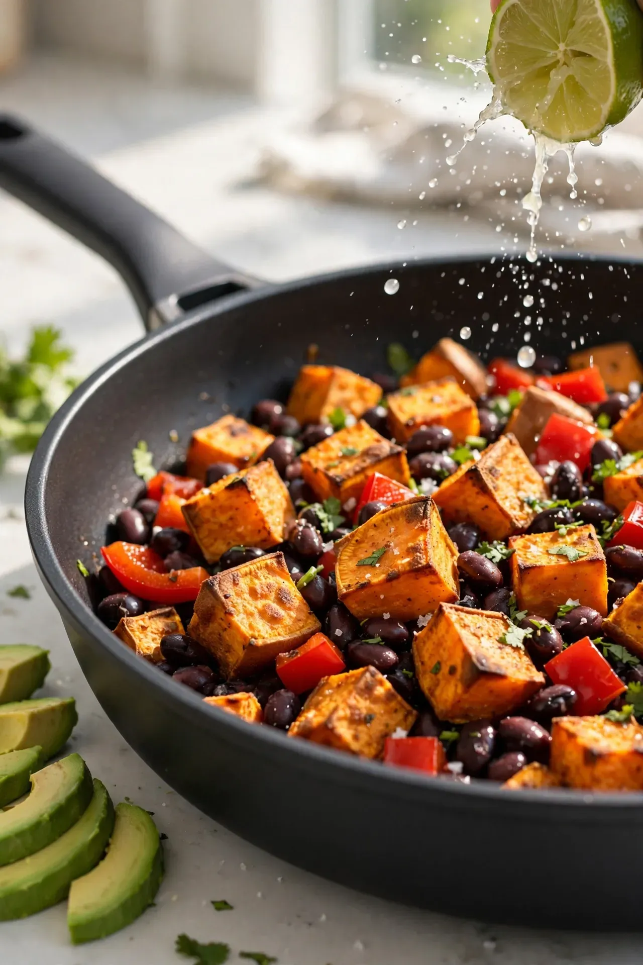 Sweet Potato Black Bean Hash