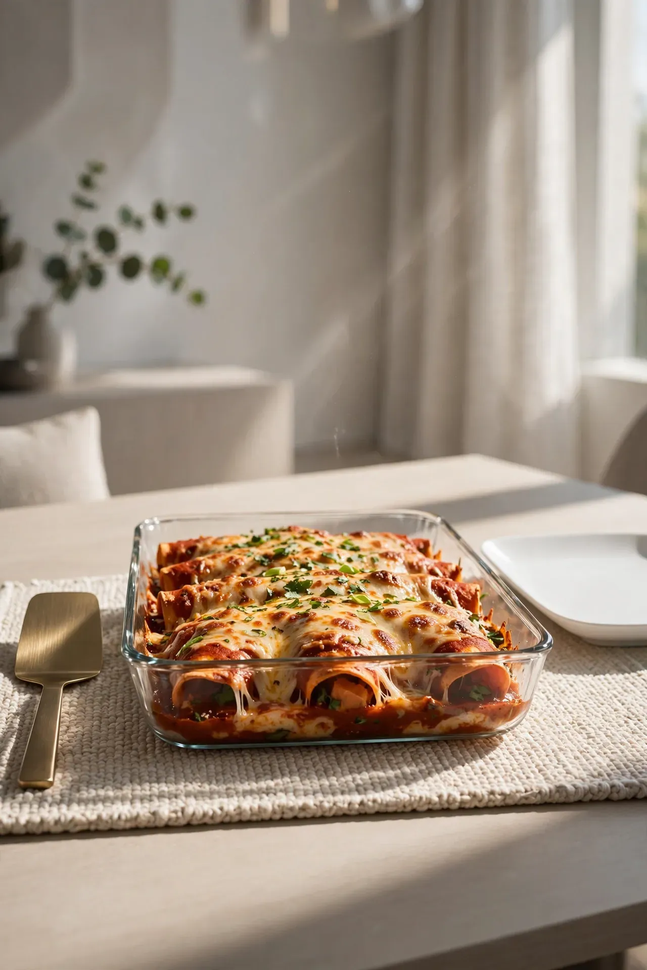 Sweet Potato Black Bean Enchiladas