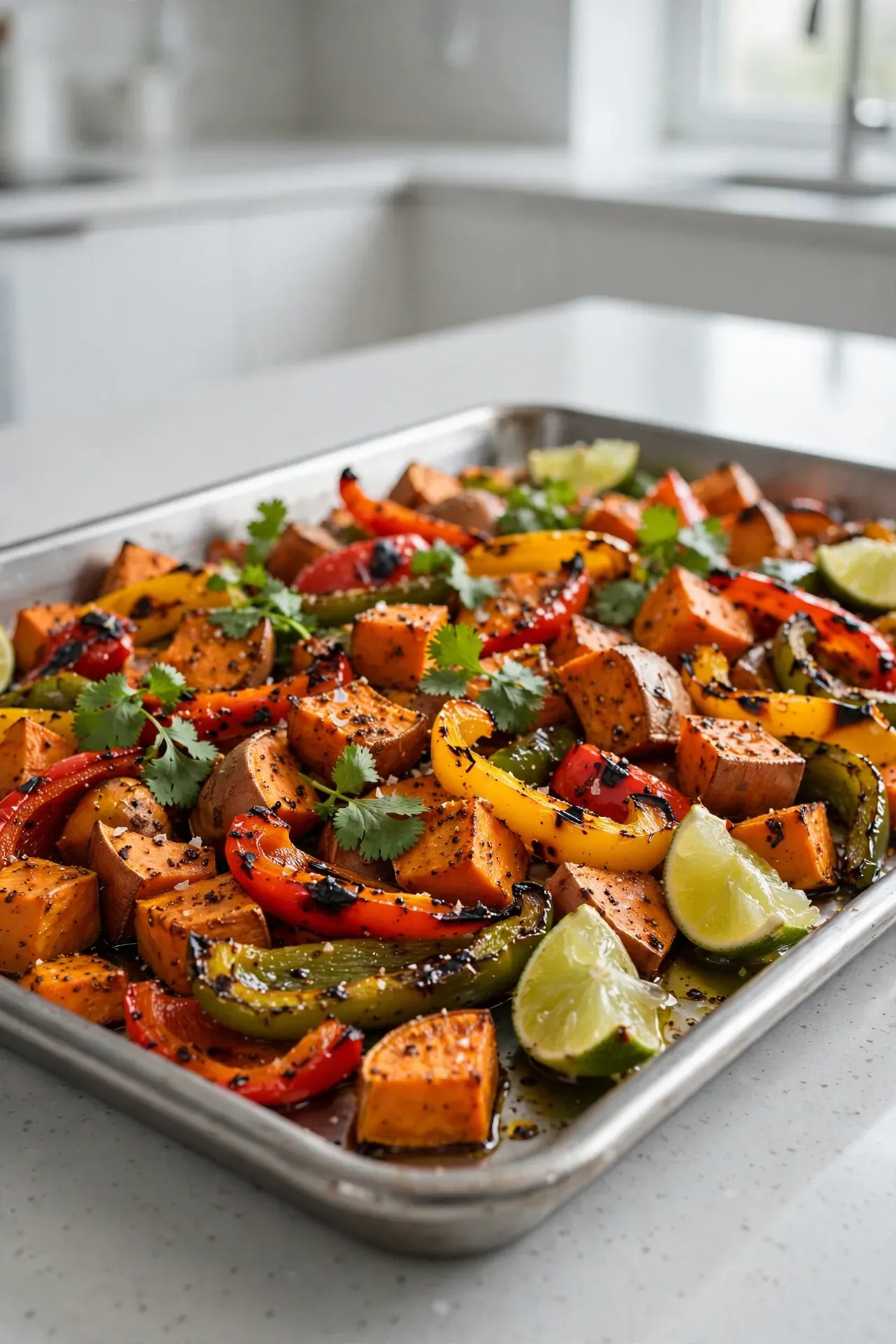 Sheet Pan Sweet Potato Fajitas