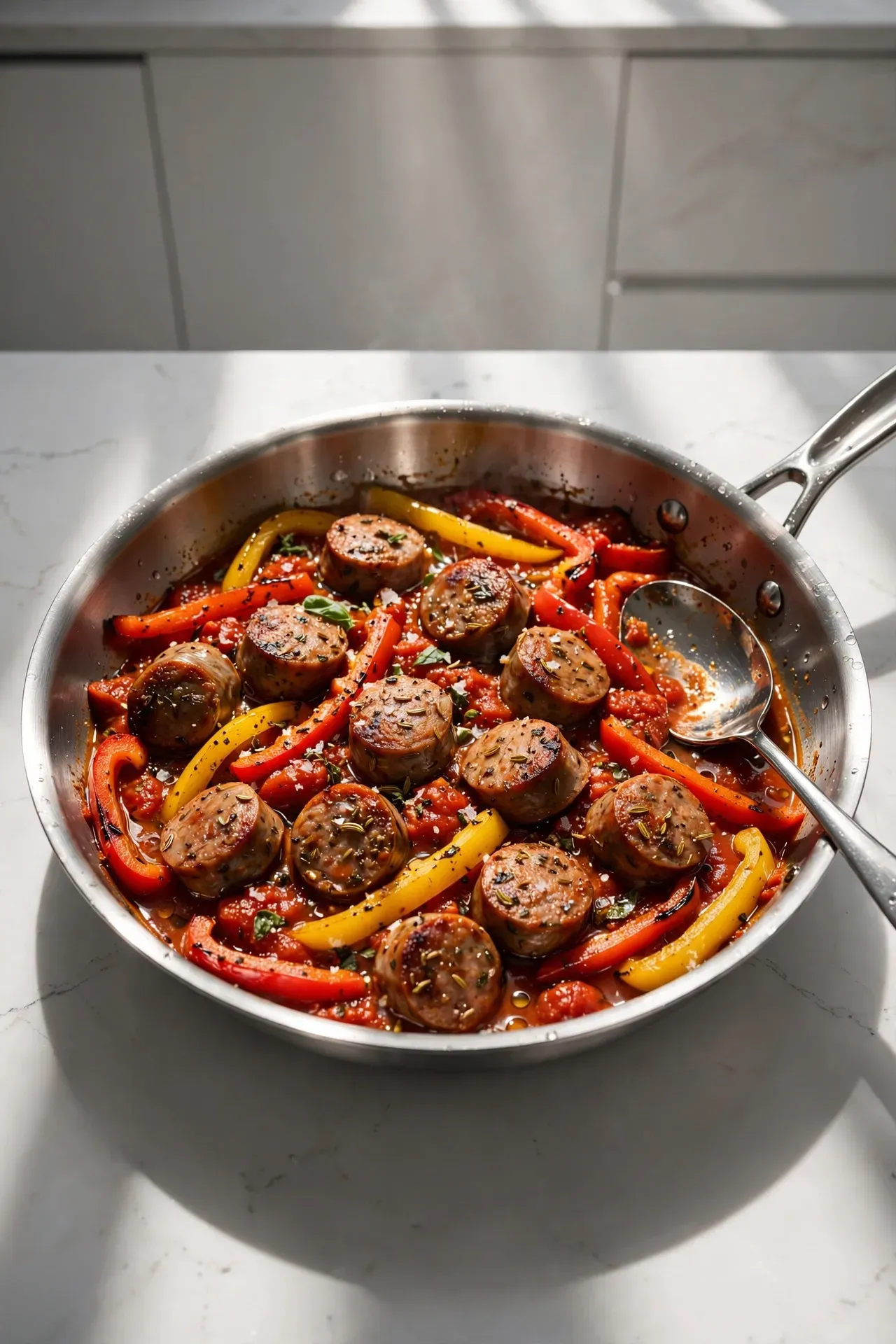 Sweet Sausage Peppers