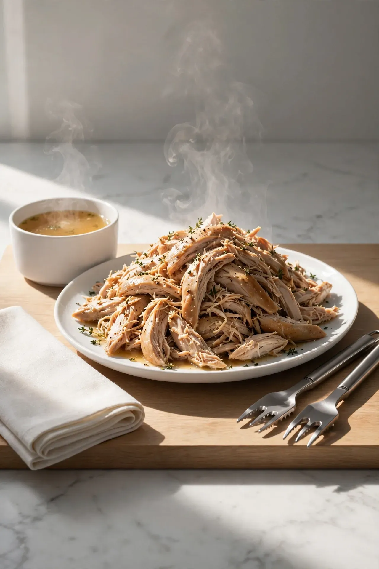 Tender Shredded Chicken Breast