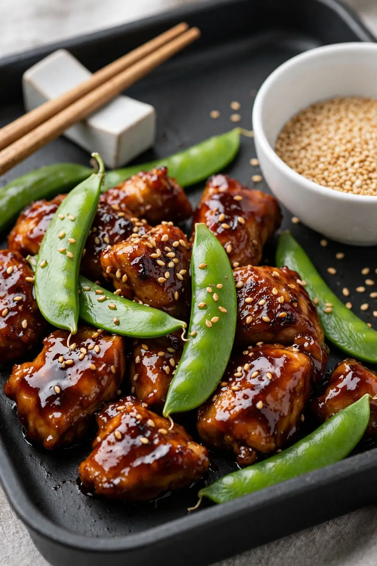 Teriyaki Chicken and Snap Peas