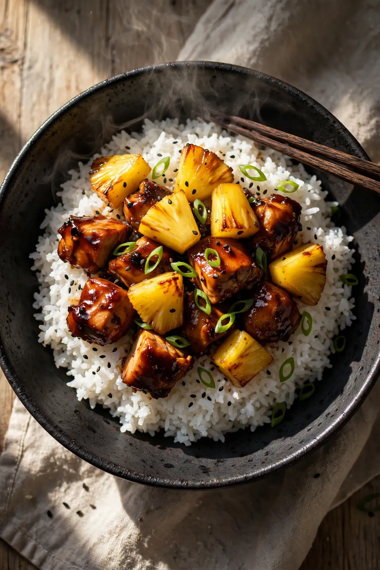 Teriyaki Pineapple Bowls