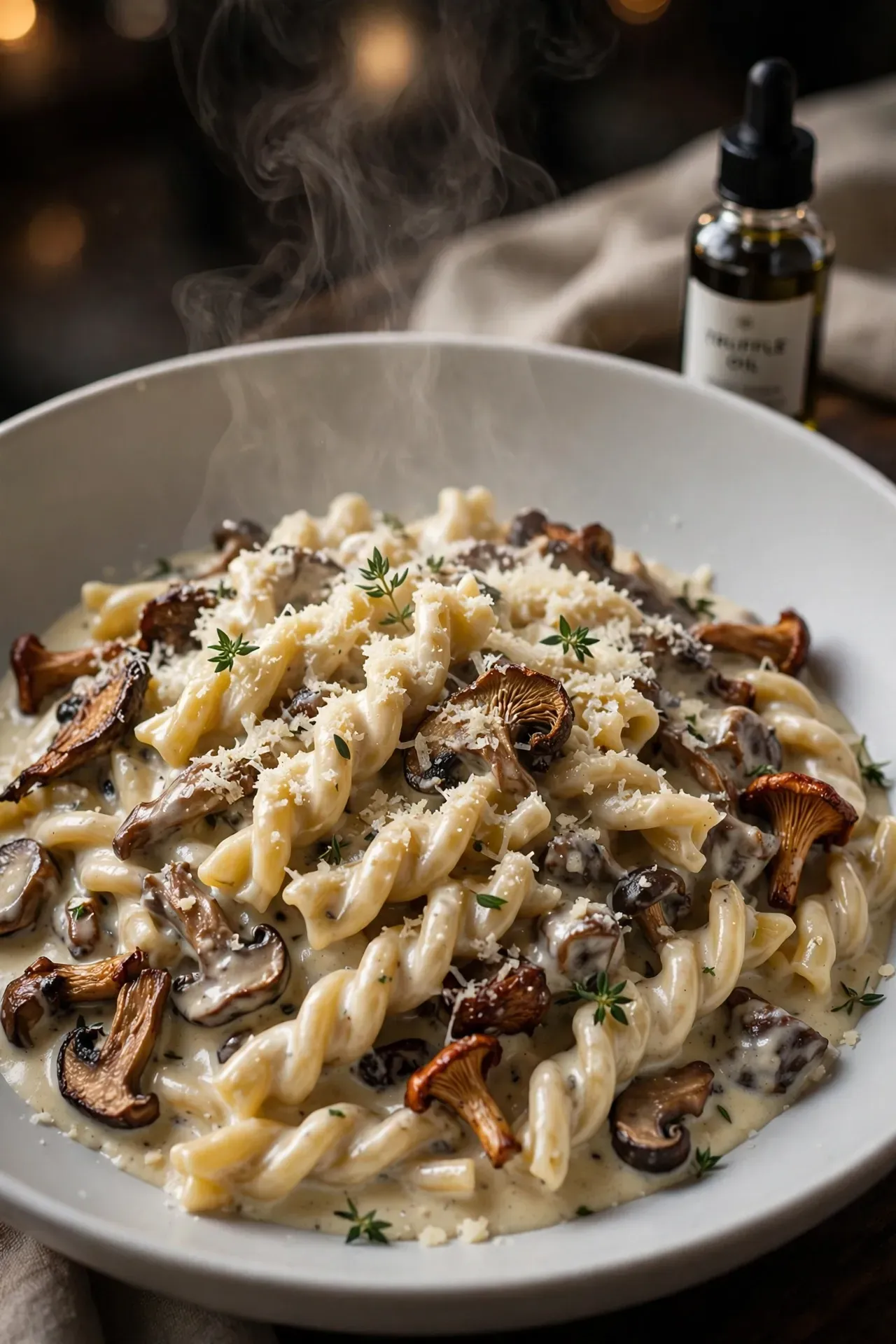 Truffle Mushroom Cream Pasta