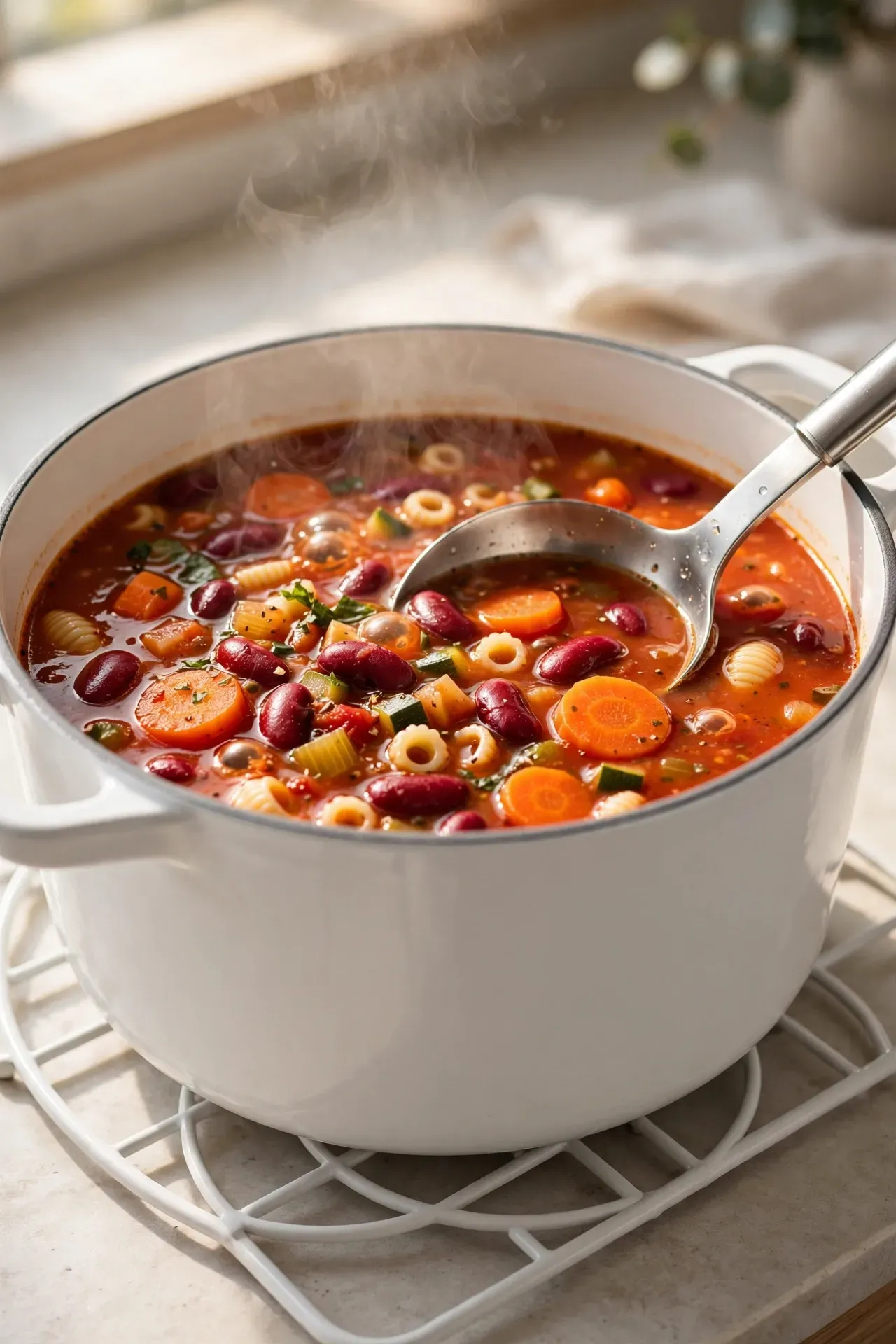 Veggie Packed Minestrone Soup