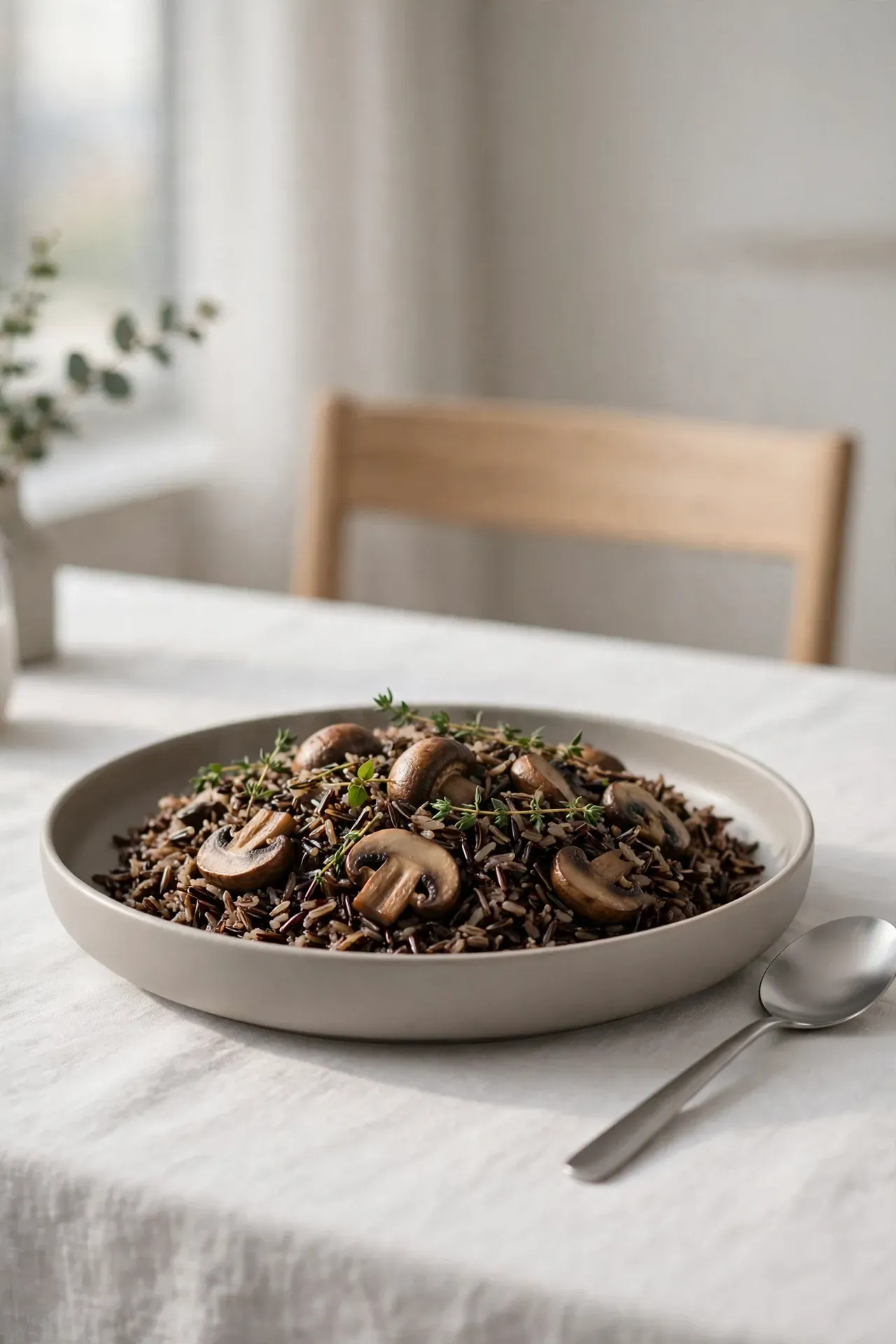 Wild Rice Mushroom Bake