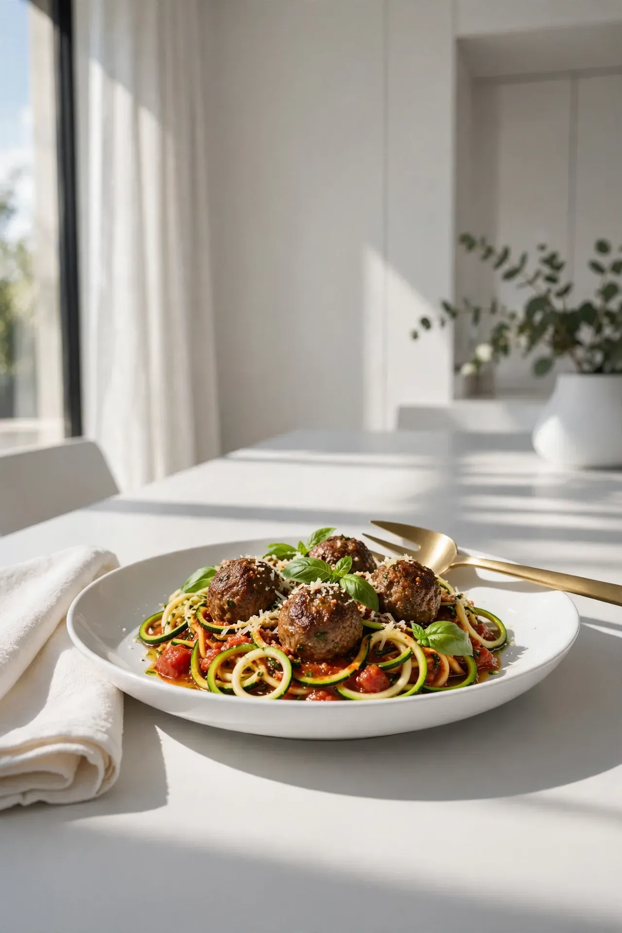 Zucchini Noodle Meatballs